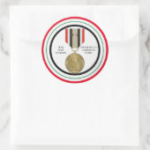 2キャンペーンスターイラク戦争退役軍人 ラウンドシール (バッグ)