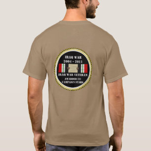 2キャンペーンスターイラク戦争退役軍人 Tシャツ