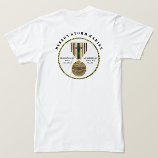 2キャンペーンスターズ砂漠の嵐マリンセミパーファイ Tシャツ (デザイン裏面)