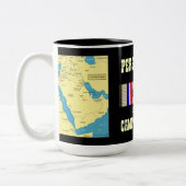 2キャンペーンスターペルシャ湾戦争退役軍人 ツートーンマグカップ (左)