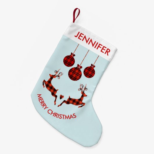 2クリスマスディアジャンプ素朴スタイル スモールクリスマスストッキング (正面 (吊り時))