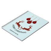 2クリスマスディアジャンプ素朴スタイル ノートブック (左側)