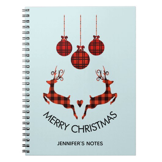 2クリスマスディアジャンプ素朴スタイル ノートブック (正面)