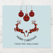 2クリスマスディアジャンプ素朴スタイル ビールラベル (シングルラベル)