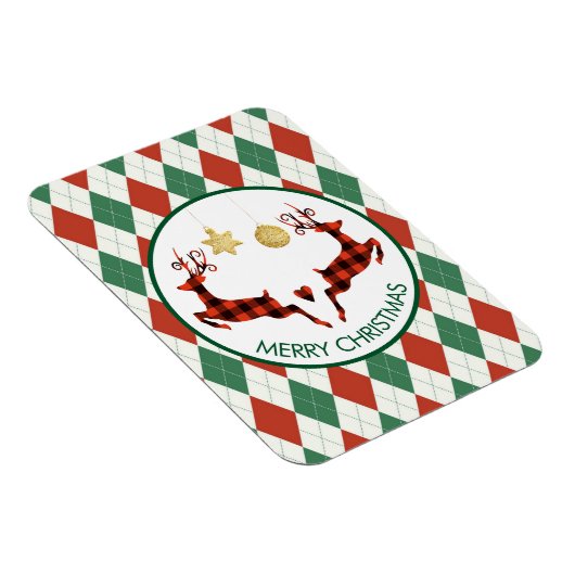 2クリスマスディアジャンプ素朴スタイル マグネット (右側)