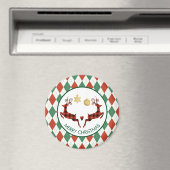 2クリスマスディアジャンプ素朴スタイル マグネット (インサイチュ (食洗機))