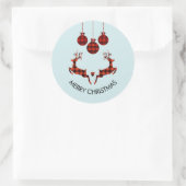 2クリスマスディアジャンプ素朴スタイル ラウンドシール (バッグ)