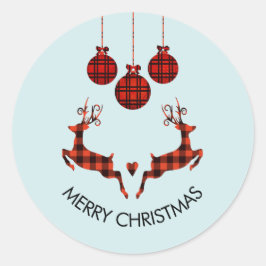 2クリスマスディアジャンプ素朴スタイル ラウンドシール