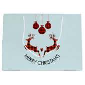 2クリスマスディアジャンプ素朴スタイル ラージペーパーバッグ (正面)
