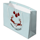 2クリスマスディアジャンプ素朴スタイル ラージペーパーバッグ (裏面アングル)