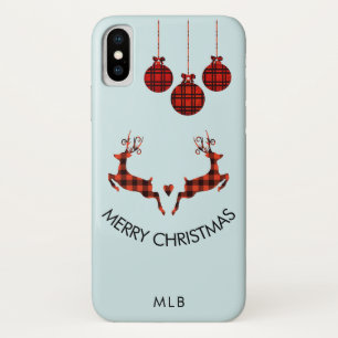 2クリスマスディアジャンプ素朴スタイル iPhone X ケース