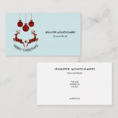 2クリスマストナカイ跳び素朴ハンター 名刺 (正面/裏面)