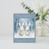 2クリスマスバニー ポストカード (スタンド正面)