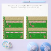 2クリスマスホリデーカスタムバーラッパー チラシ (シングル)