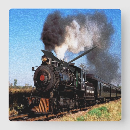 2クロックのトレーニング スクエア壁時計 (正面)