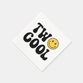 2クールレトロハッピー顔誕生日 スタンダードカクテルナプキン (角)