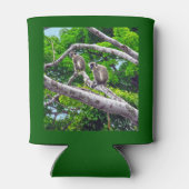 2グリーンモンキーズツリーに座るプリントクーラーボックス 缶クーラー (裏面)