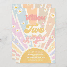 2グルービーヒッピー2ndバースデーサンシャインデイジー 招待状