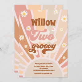 2グルービーヒッピー2ndバースデーサンシャインデイジー 招待状