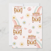 2グルービーレトロフローラレインボー2nd誕生日 招待状 (裏面)