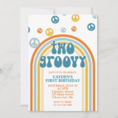 2グルービーレトロボーイ2nd誕生日招待状 招待状 (正面)