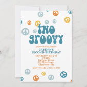 2グルービーレトロボーイ2nd誕生日招待状 招待状 (正面)