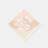 2グルービー2nd誕生日パーティーボホレトロデイジー スタンダードカクテルナプキン (角)