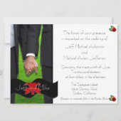 2グルームズカスタムゲイ結婚式招待状IV 招待状 (正面)