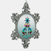 2ココペリ#41 スノーフレークピューターオーナメント (左)