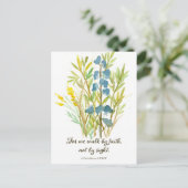 2コリント人ウォークバイ信仰聖なる書物、 経典祈りの言葉カード ポストカード (スタンド正面)