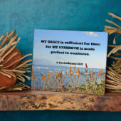 2コリント人12時9分私の恵みは十分… フォトプラーク (側面)