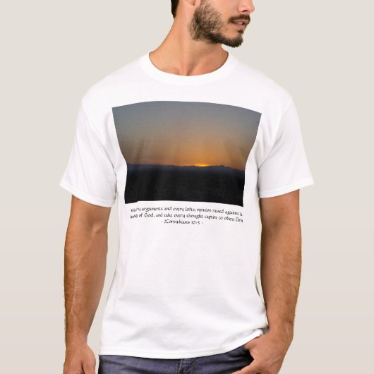 2コリント10:5 Tシャツ (正面)