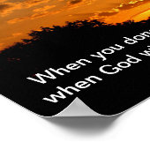 2コリント12:10神は聖書の第2節に踏み込む ポスター (角)