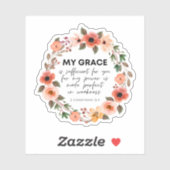 2コリント12:9わたしの恵みはあなたのために十分である シール (シート)