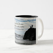 2コリント12:9わたしの恵みはあなたのために十分である。 ツートーンマグカップ (正面右)