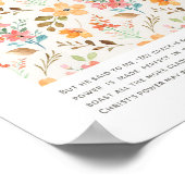 2コリント12:9わたしの恵みはあなたのために十分である ポスター (角)