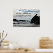 2コリント12:9わたしの恵みはあなたのために十分である。 ポスター (キッチン)