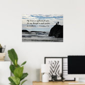 2コリント12:9わたしの恵みはあなたのために十分である。 ポスター (ホームオフィス)