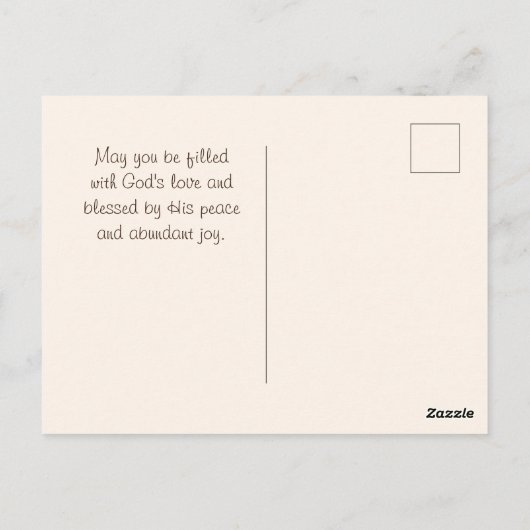 2コリント12:9わたしの恵みはあなたのために十分である ポストカード (裏面)