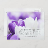 2コリント12:9わたしの恵みはあなたのために十分である ポストカード (正面/裏面)