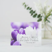 2コリント12:9わたしの恵みはあなたのために十分である ポストカード (スタンド正面)