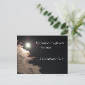 2コリント12:9わたしの恵みはあなたのために十分である ポストカード (スタンド正面)