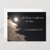 2コリント12:9わたしの恵みはあなたのために十分である ポストカード (正面/裏面)