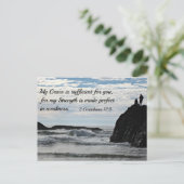 2コリント12:9わたしの恵みはあなたのために十分である。 ポストカード (スタンド正面)