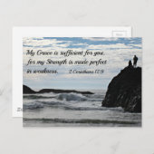 2コリント12:9わたしの恵みはあなたのために十分である。 ポストカード (正面/裏面)