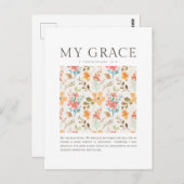 2コリント12:9わたしの恵みはあなたのために十分である ポストカード (正面/裏面)