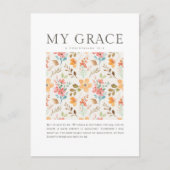 2コリント12:9わたしの恵みはあなたのために十分である ポストカード (正面)