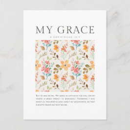 2コリント12:9わたしの恵みはあなたのために十分である ポストカード