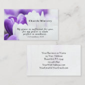 2コリント12:9わたしの恵みはあなたのために十分である 名刺 (正面/裏面)