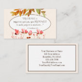 2コリント12:9わたしの恵みはあなたのために十分である 名刺 (正面/裏面)